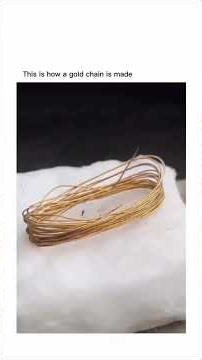 This Is How Gold Chains Are Made 😳#gold #goldchain #jewelry