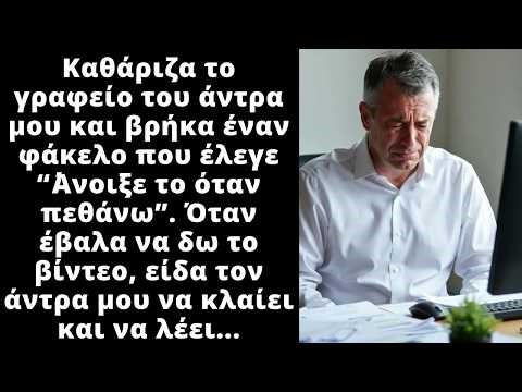 Στο γραφείο του άντρα μου βρήκα έναν φάκελο που έλεγε ανοιξε το μόνο αν πεθάνω.