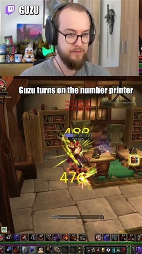 Guzu turns on the number printer
