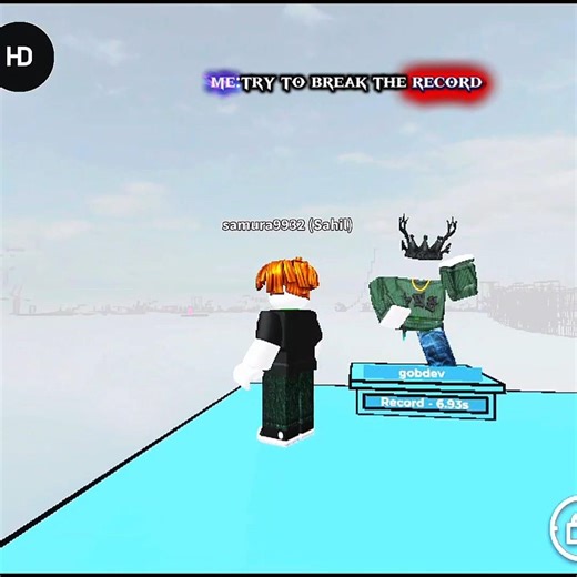 record break challenge #roblox #gaming #shorts
