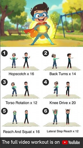 Strong Core & Better Posture: 20 Min Kids Workout