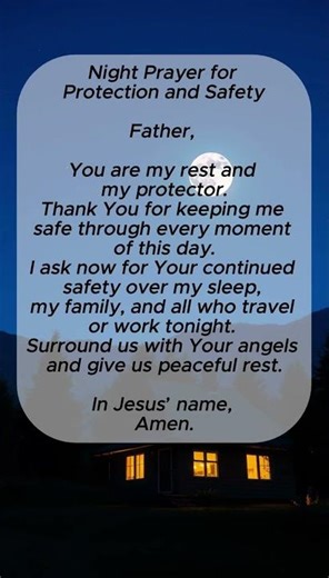 Night Prayer for Protection and Safety