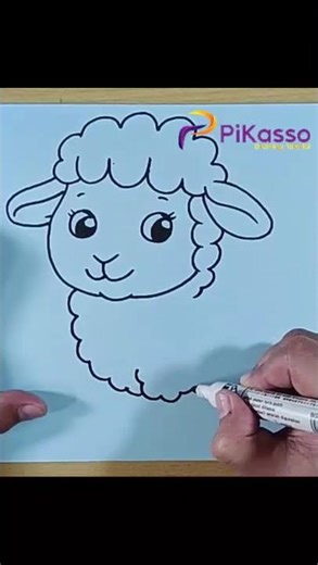 How to Draw a Sheep from alphabet W