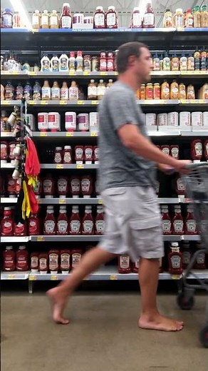Barefoot shopping ‪@Walmart‬ #BarefootIsAnOption