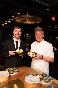 The time I let MrBeast make bao buns in my kitchen at Lucky Cat by Gordon Ramsay Miami ….. try mine now in Miami off menu to really see who’s was better 👀 | Gordon Ramsay