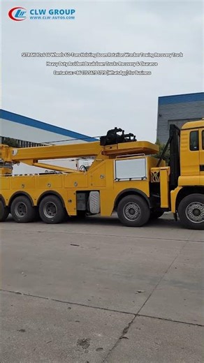 SITRAK 10x4 14 Wheels 60-Tons Hoisting Boom Rotation Wrecker Towing Recovery Truck RHD to HongKong