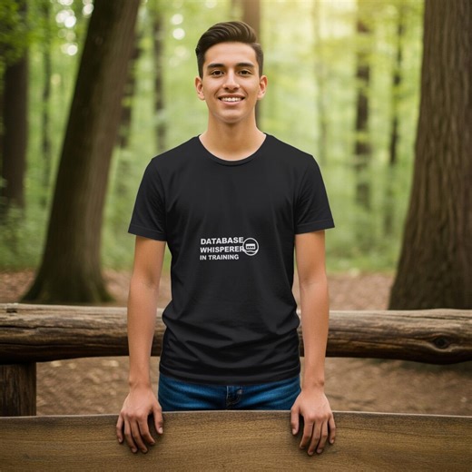 Datenbank-Experte in Ausbildung / Programmierer-Shirt / Coding-T-Shirt / Entwicklergeschenk / Tech-Bekleidung