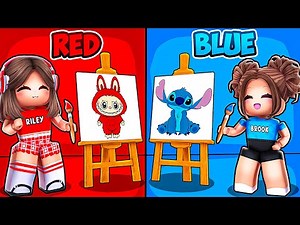 ONE COLOR Drawing CHALLENGE In Roblox!!