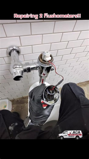 Repaired 2 American standard sensor flushometers. #ACAPLUMBINGANDDRAINCLEANING #NYCPLUMBER #EMERGENCYPLUMBER #commerical #AMERICANSTANDARD