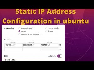 Static IP Address Configuration in ubuntu