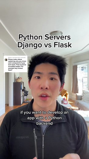 Replying to @denizkerim0 Flask and Django are the top two web frameworks for Python. There are pros and cons for both, and I chose the one that better fits my team’s needs. #softwareengineering #python #flask #django #webframeworks #techtok #startups #careercoach #josh_otsc