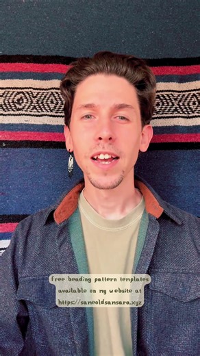 free beading templates available on my website at https://sameoldsamsara.xyz #diy #beadwork #beadtok #seedbeads #beading