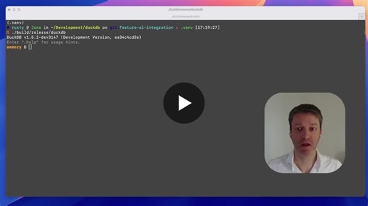 #duckdb #dataengineering #llm #queryfarm | Rusty Conover | 11 comments