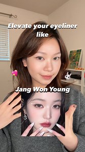 2.9M views · 35K reactions | Wonyoung’s eyeliner is one of my most requested videos! I finally found a look that’s not too heavy and perfect for daily wear This eyeshadow trick is now a staple in idol makeup, and the way it enhances the eyes is just amazing!✨ Hope this helps! Brushes used: @okhee_us NUN05, NUN06 Find them in my bio and use my code: vincentdadi10off for extra discount #kbeautymakeup #kidolmakeup #kidolmakeuptutorial #wonyoung | 文生 Vincent | Facebook
