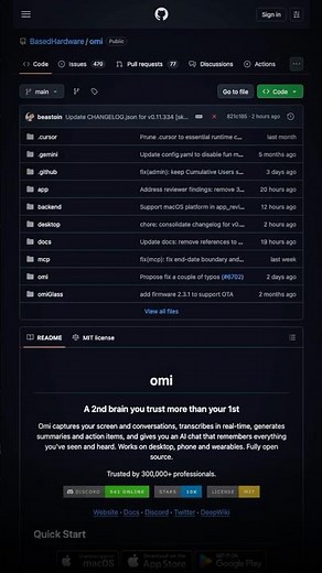omi: Open-Source AI That Watches Your Screen and Listens to Your Conversations
