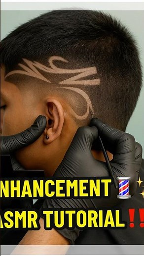 Barber Enhancements + Design Tutorial 💈✨ Airbrush 🪄 STEP BY STEP with ASMR Sounds 🔥