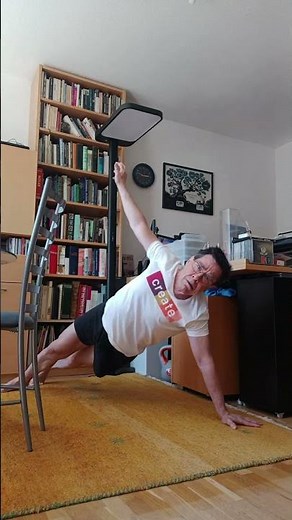 6 minutes of progressively harder planking in 39 seconds. Age 70