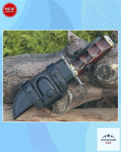Paragon Damascus Bowie Knife with Exotic Rosewood Handle