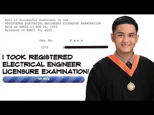 I TOOK REGISTERED ELECTRICAL ENGINEER LICENSURE EXAMINATION!
