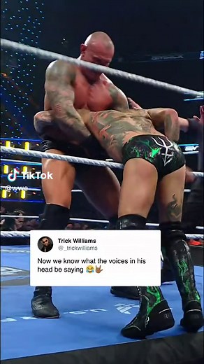 we got a fan here! 😂👏 #WWE #RandyOrton #TrickWilliams