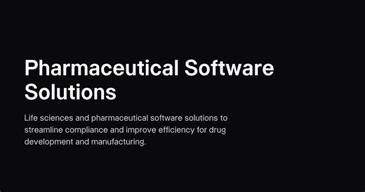 Pharmaceutical Software Solutions