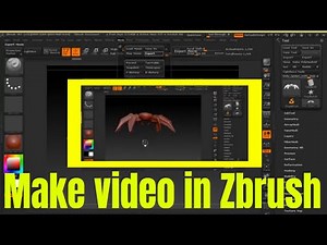 how to make animation (movies & Export video) in zbrush