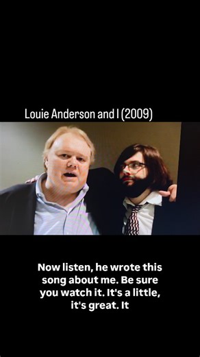 Chad Opitz on Instagram: "In 2009, I sent Louie Anderson a message on MySpace asking him to listen to a song I'd written about him entitled The Lord of Flatulation. I never expected him to respond to it, but he wrote back and said he thought it was really funny and that I was invited to his show in Bellevue, WA coming up. I had a music gig playing my Nervous Energy songs in Seattle that night but showed up right as the show was ending and was led backstage to the green room where Louie was sitti