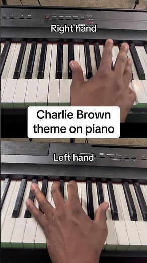 Charlie Brown theme tutorial #piano #tutorial #charliebrown