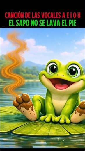 🐸 El Sapo No Se Lava el Pie 😂 Aprende las Vocales A E I O U | LumiCoco #shorts