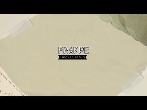 Quick frappe setup using docker