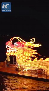 Breathtaking view of a 300-meter-long "dragon" cruising on a lake in celebration of the upcoming Chinese New Year. #ChineseNewYear #SpringFestival #China #dragon #YearOfDragon | China Xinhua News
