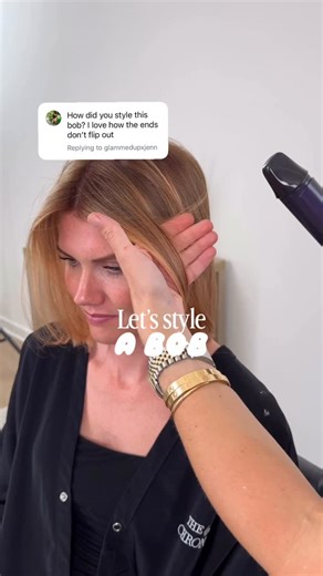 CARLY ZANONI • Color & Placement Expert For Hairstylists on Instagram: "📌 Quick lil bobby moment 🫶🏼 treatment tools: @beautytechdistribution 1.4 Hair Beauron Curl and Hair Beauron Straight ❤️❤️❤️"