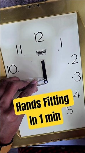 How We Fit Clock Hands Perfectly | Wall Clock Repair Workshop | tiktikhub