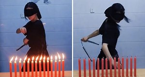 'Welcome to the challenge': Female stunt artist wows TikTok with virtuoso nunchuck tricks