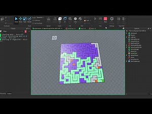 Recursive backtracking maze generator with a* solving