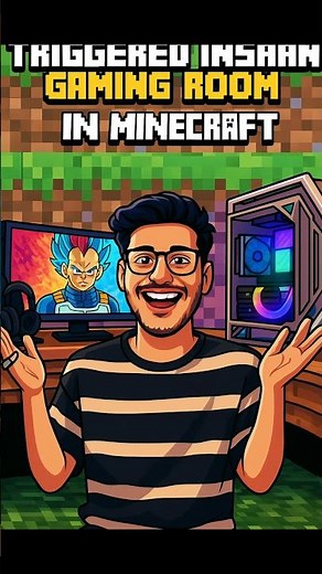 🤯 I Built Triggered Insaan's Gaming Room @triggerdinsaan #shorts