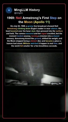 1969 Neil Armstrong's first step on the moon Apollo 11 quote #berlin #tutorial #documentary
