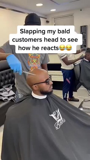 Barber Shop Funny Slap Head Video Compilation