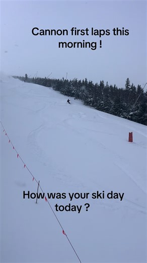 How was your ski day? Where did you go and how much #snow was there? #cannon had at least a foot and snowed all day. #skiing #skitok #skitheeast