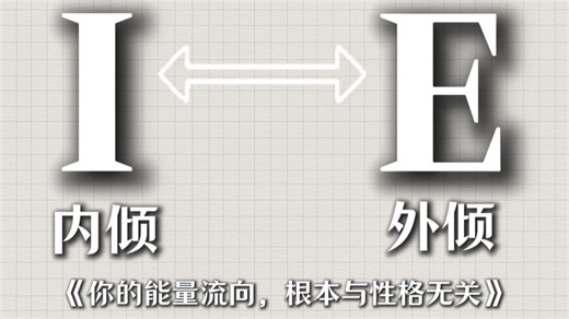 全网都在讲充电，却没人讲清I/E的本质——“我为什么不再用内向来形容I人” ，一个视频终结你对I人E人的所有争论
