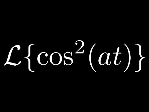Laplace Transform of cos^2(at)