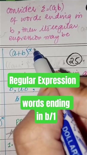 regular expression of words ending with a specific character