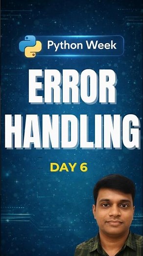 Error Handling in Python 🐍 | Python Basics Day 6
