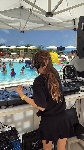 Hello my Friends 🫶 Tomorrow is my next and final show @avaresorts - I’m on at 12:30 PM by the family pool! 🎧💃 It’s been an unforgettable experience, and I warmly invite you all to come dance with me - let’s make it special!! 💥🥳 #djgirl #djmix #djing #avaresortcancun #avaresort #poolparty | DJ GABI