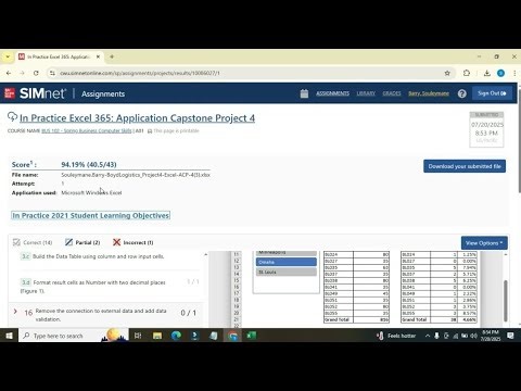 In Practice Excel 365 Application Capstone Project 4 (ch. 8-11) Boyd Logistics