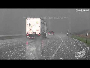 4-24-16 Salina, KS; Mesocyclone, Baseball Size Hail
