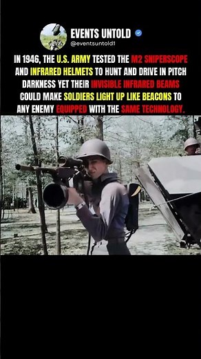 How Early U.S. Night Vision Could Expose Soldiers #ww2 #shorts