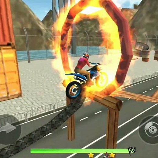 Bike Stunt 3D #motorcycle bike Stunts #Extermi Bike stunt simulator #game android gameplay.