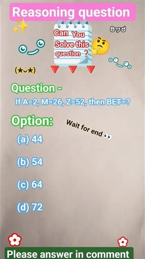 Reasoning question//coding decoding//easy question//viralshorts