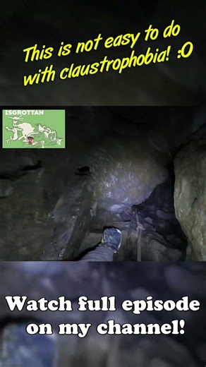 This is not easy to do with claustrophobia! #claustrophobia #scary #fear #caveexplorer #cave